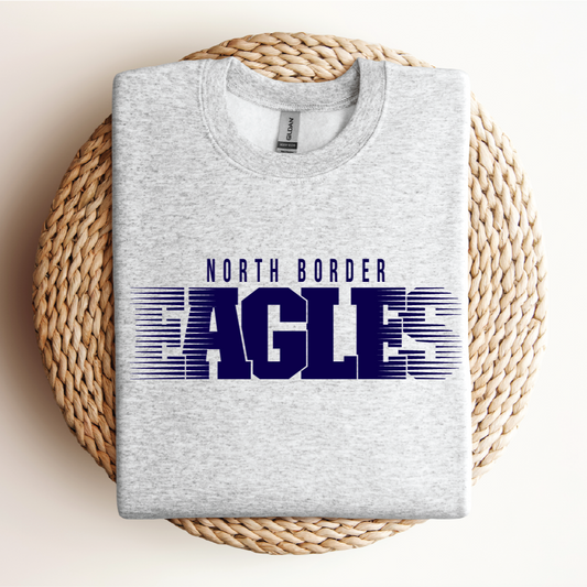 North Border Eagles Faded Lines