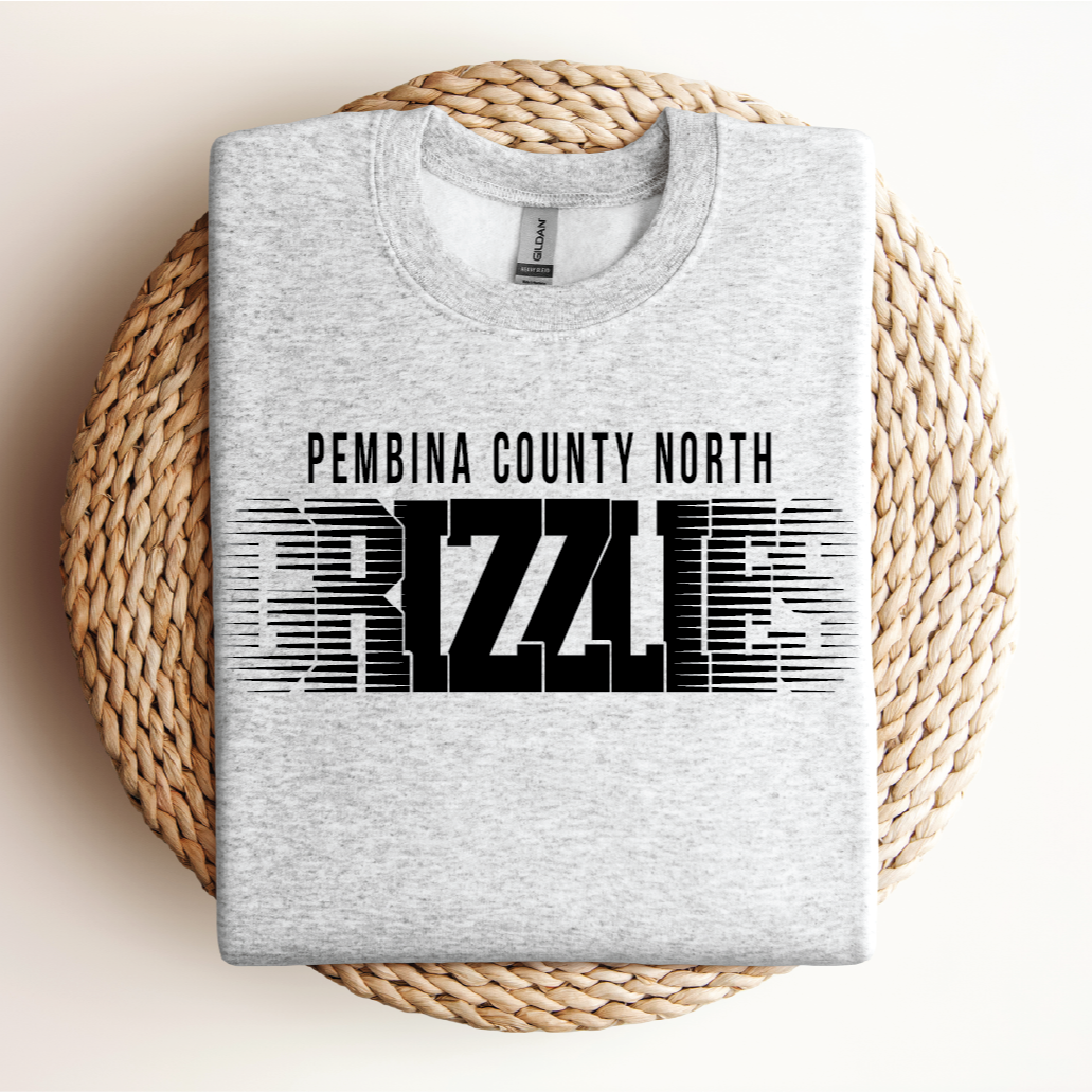 Pembina County North Grizzlies Faded Lines