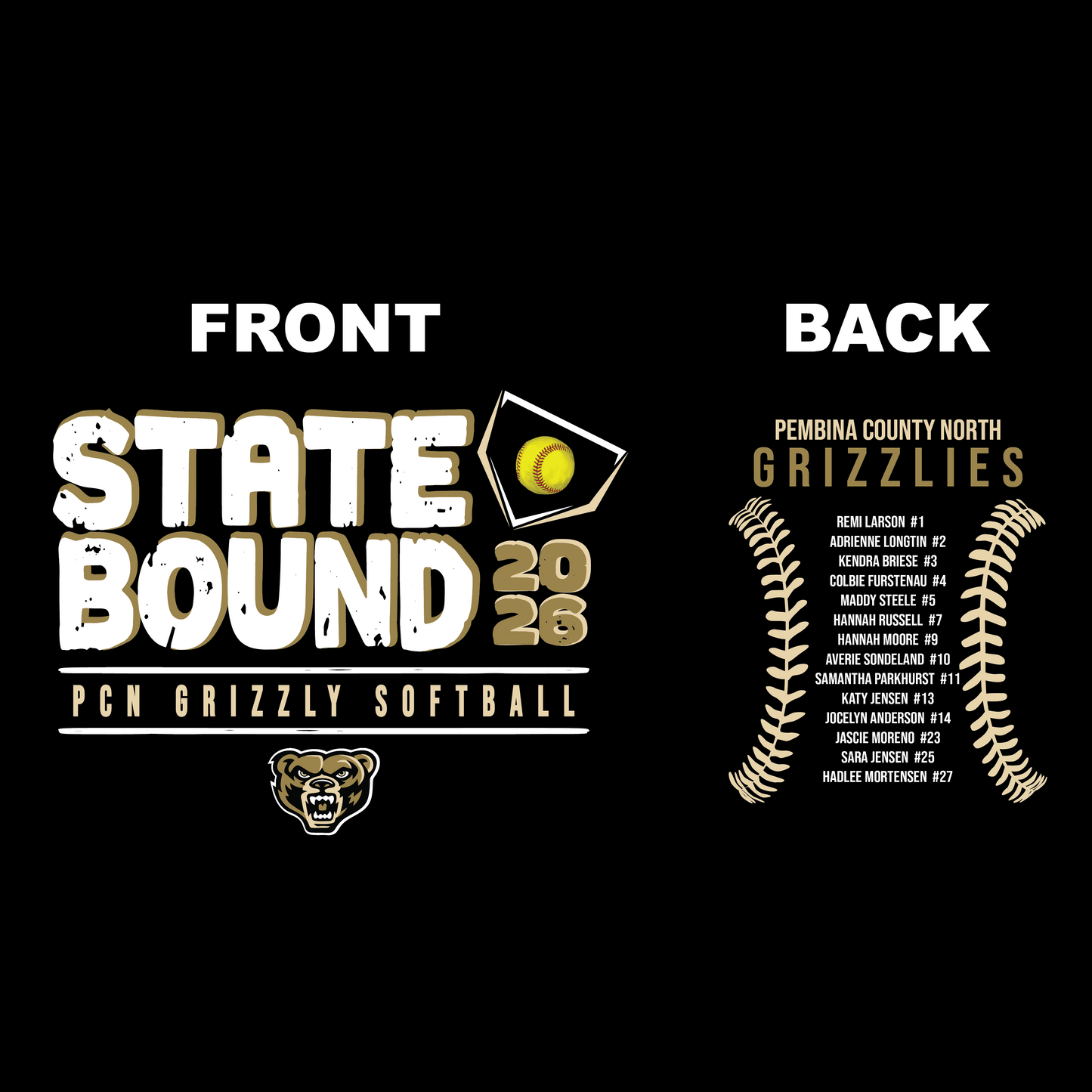 PCN State Bound Softball Tee